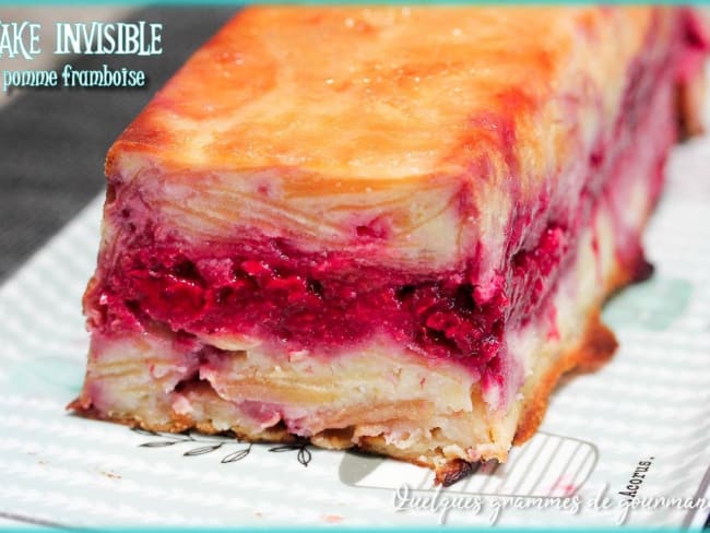 Cake invisible pomme framboise