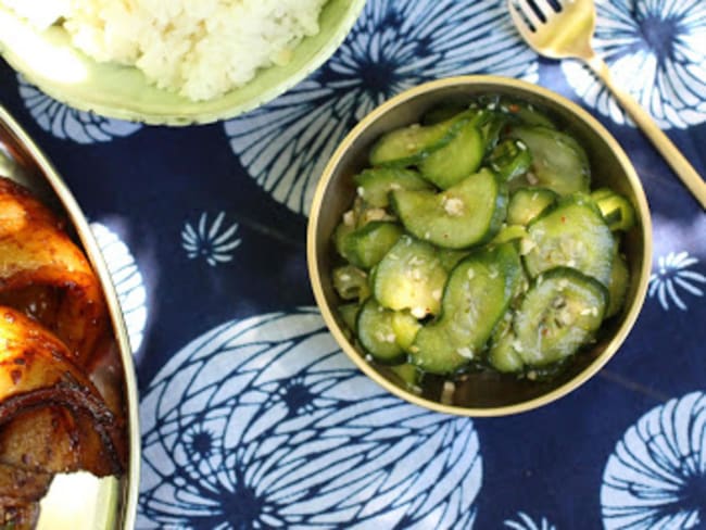 Salade de concombre à la coréenne