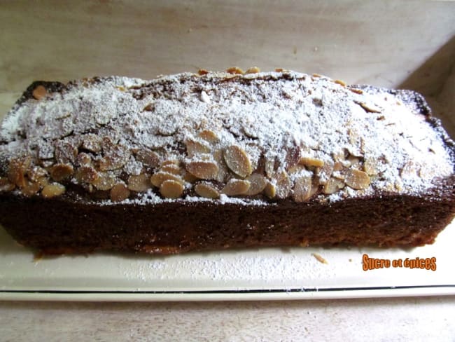 Cake pêches amandes