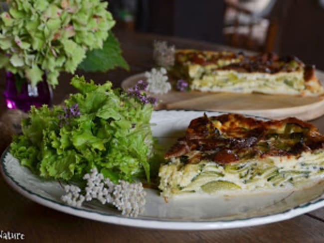 Tarte feuilletée aux courgettes et à la fourme d'Ambert