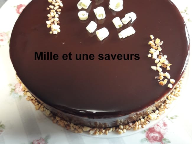 Entremet vanille et son crémeux chocolat au lait