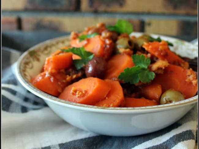 Fricot de carottes aux olives