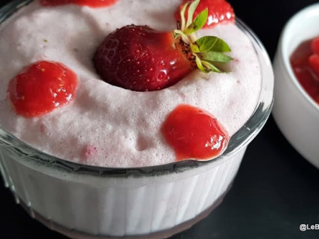 Mousse aux fraises et mascarpone