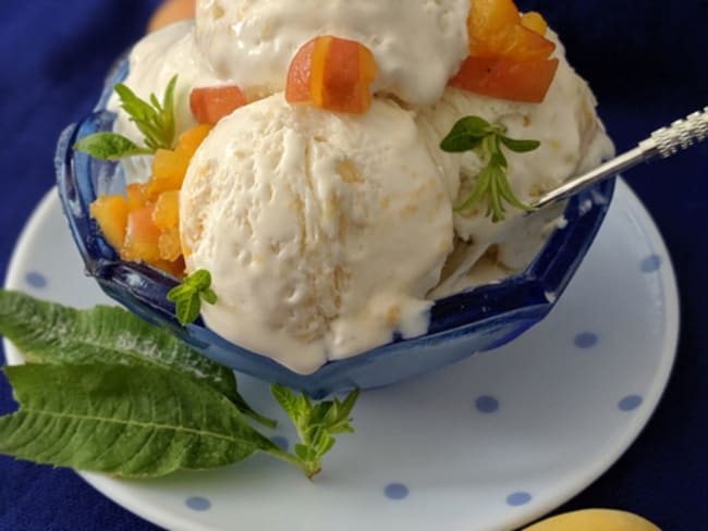 Glace express à l’Abricot, sans sorbetière