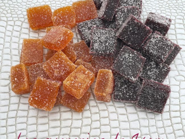 Pâtes de fruits orange sanguine et Mûre-Cassis