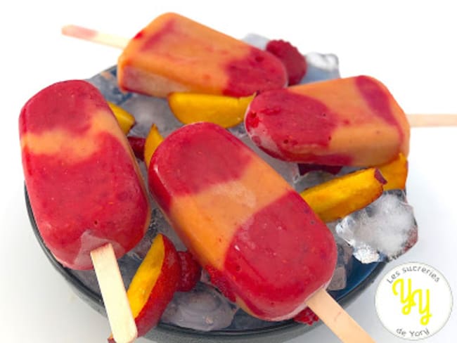 Popsicle Pêches-Abricots-Framboises