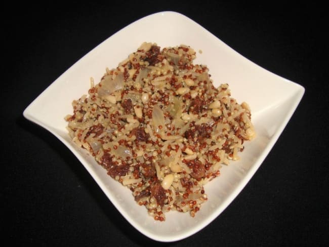 Riz des deux mondes aux raisins secs et pignons