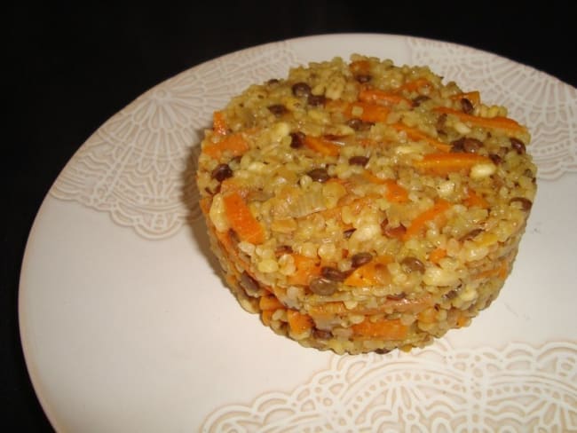 Dahl de céréales et lentilles aux carottes