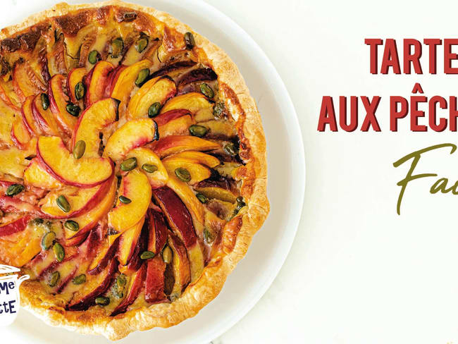 Tarte aux pêches