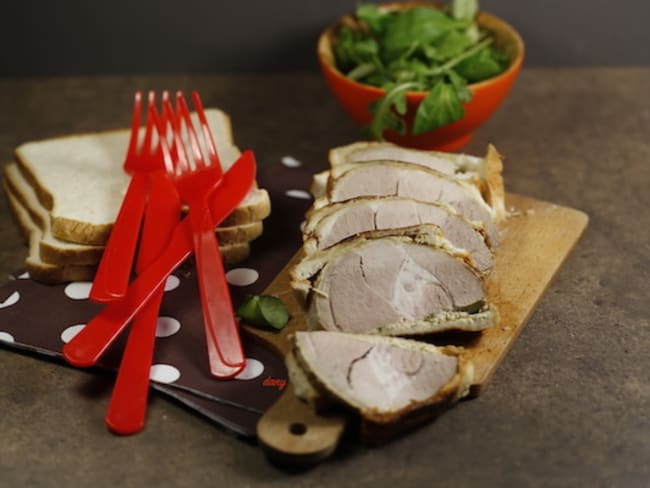 Gigot d'agneau en croûte de pain de mie