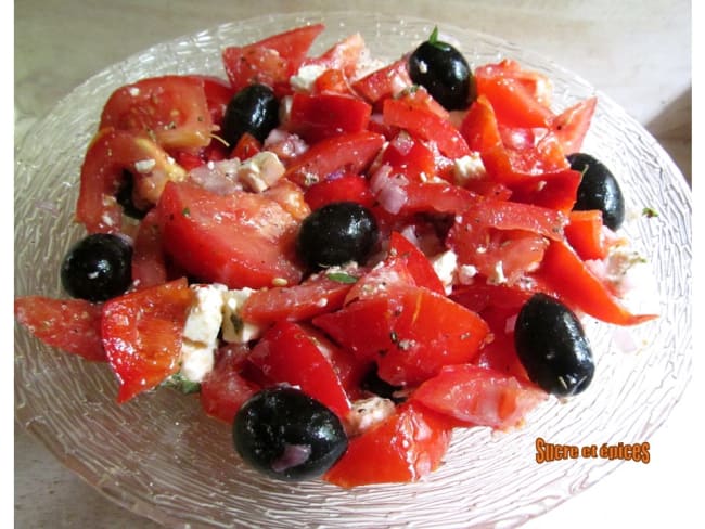 Salade de tomates à la grecque