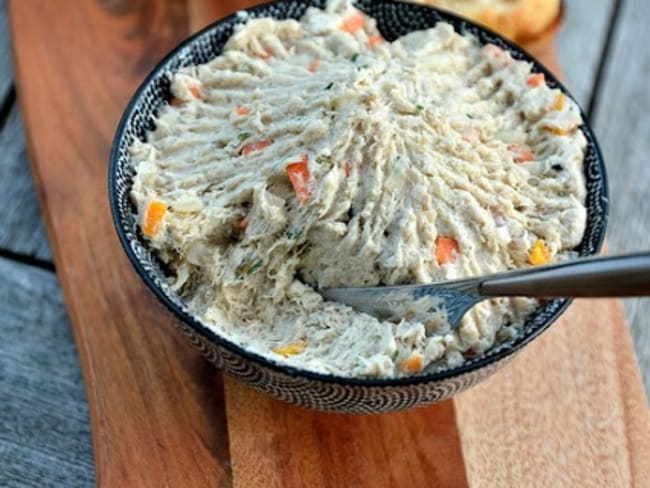 Rillettes de maquereaux aux légumes croquants