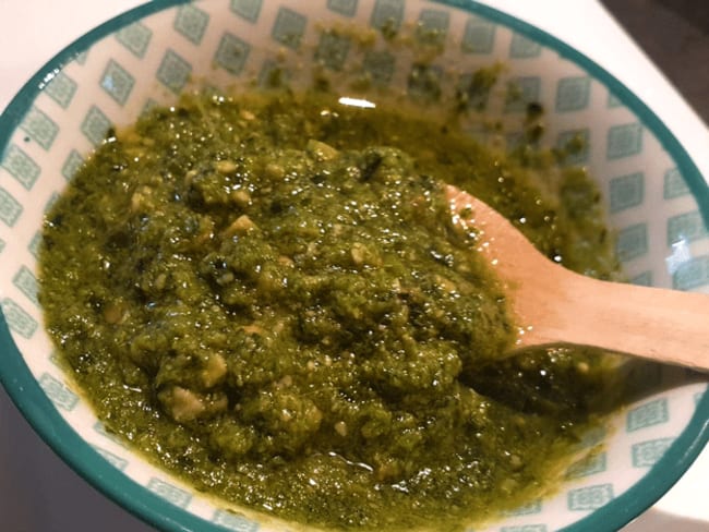 Sauce Pesto Au Basilic Et Sa Conservation