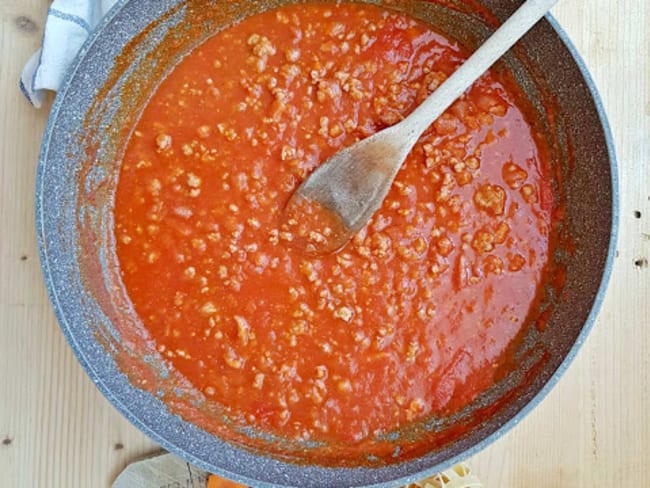 Sauce bolognaise italienne ou ragù alla bolognese