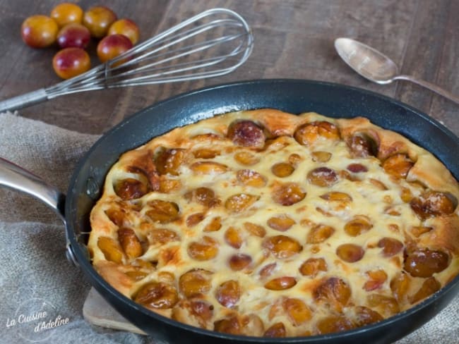 Clafoutis aux mirabelles peu sucré