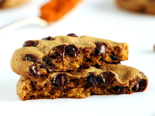 Cookies à la purée de citrouille et aux pépites de chocolat