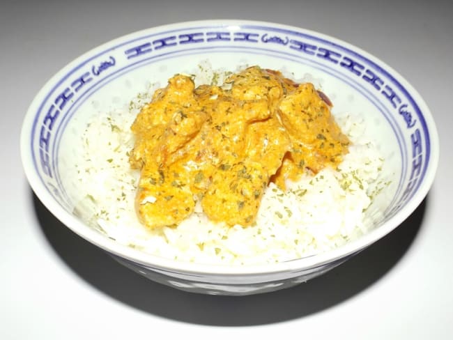 Escalope de poulet Tandoori au lait de coco