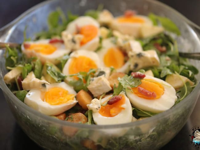 Salade de roquette au Suprême de Bresse Bleu