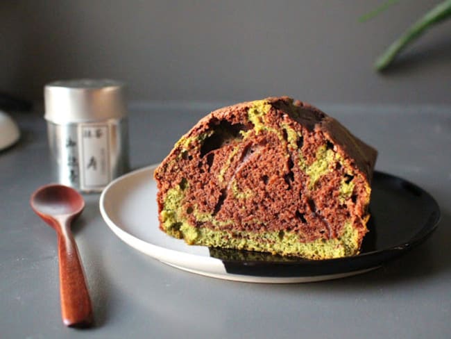 Cake chocolat matcha