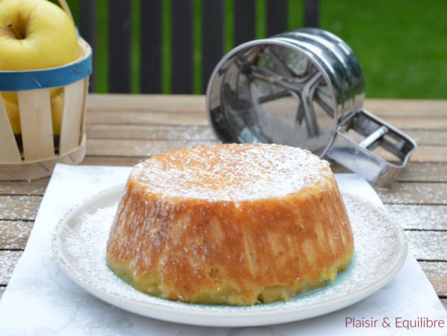 Apfelmuskuchen ou gâteau allemand à la compote de pommes