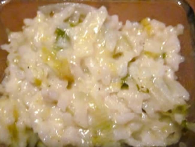 Risotto aux poireaux et au boursin au cookeo