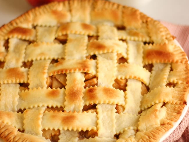 Recette de l’Apple Pie américaine avec ses croisillons