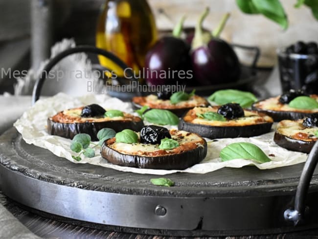 Aubergines au four façon pizza