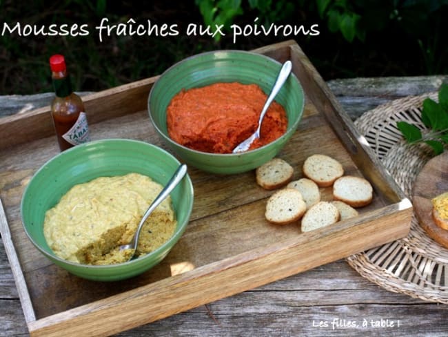 Mousses fraîches aux poivrons