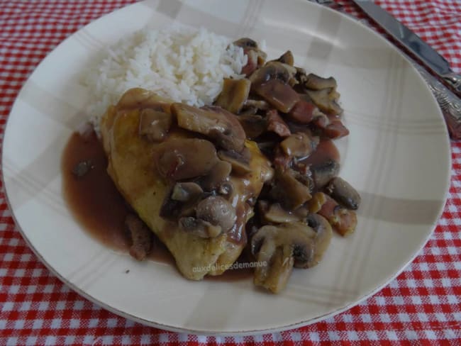 Poulet à la bourguignonne avec M. Cuisine ou pas