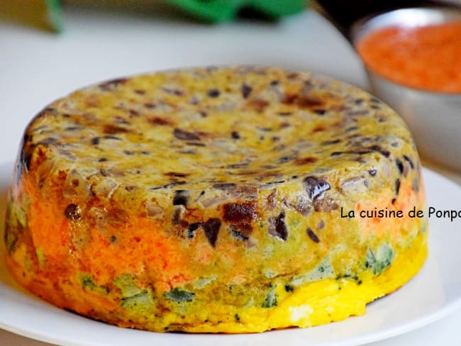 Le crespéou : le gâteau d'omelettes d'herbes et de légumes du sud, végétarien