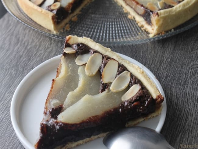 Tarte chocolat poires