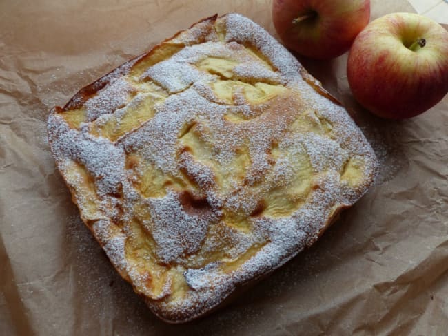 Gâteau flan aux pommes