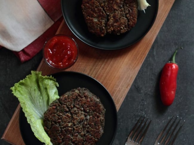 Burger végétarien aux lentilles