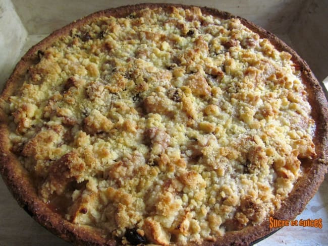 Tarte pommes-bananes façon crumble