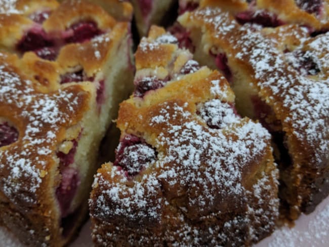 Gâteau sablé aux Framboises.