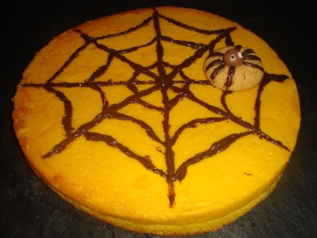 Gâteau magique d'Halloween à la courge