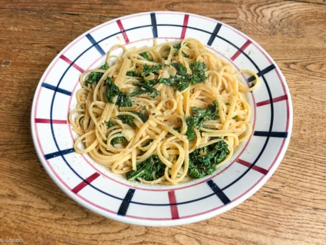 Linguine au kale