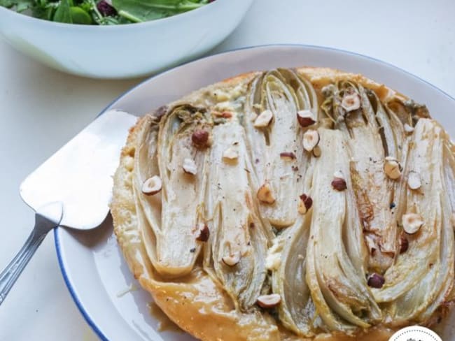 Tatin d'endives au Bleu d'Auvergne