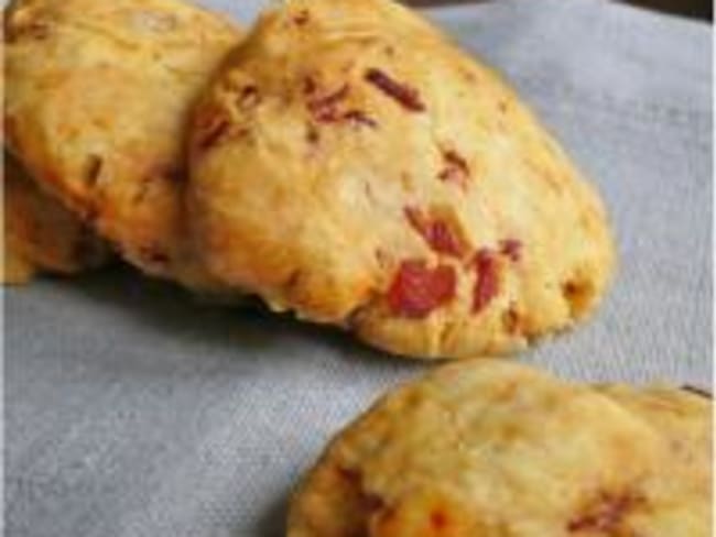 Cookies au bacon, romarin et pignons de pin