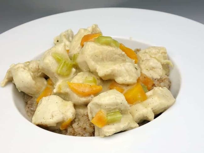 Blanquette de dinde à la vanille