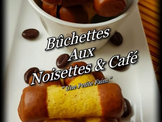 Bûchettes aux noisettes et café