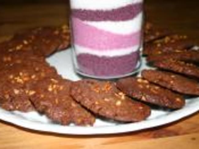 Cookies chocolat et nougatine