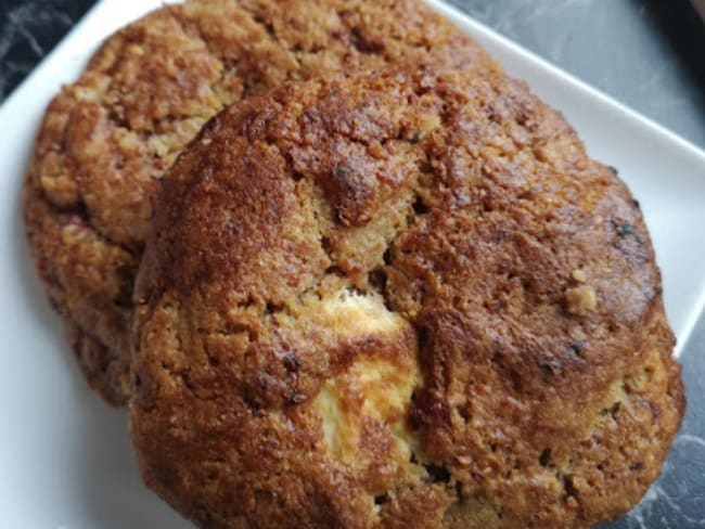 Cookies framboises et chocolat blanc