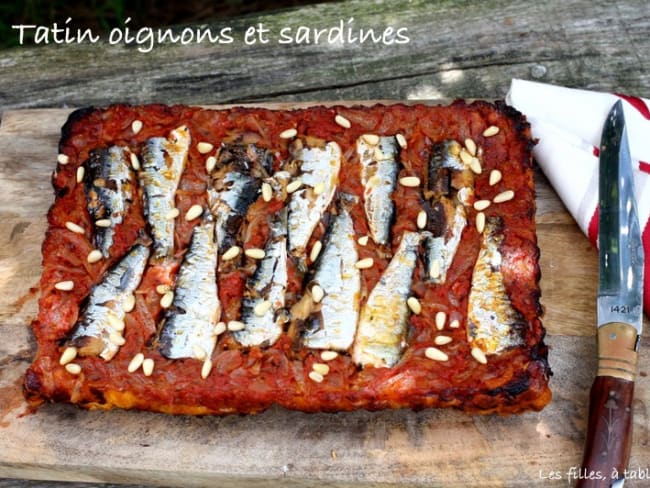 Tatin oignons sardines