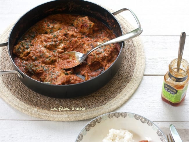 Butter chicken ou poulet au beurre de la cuisine indienne