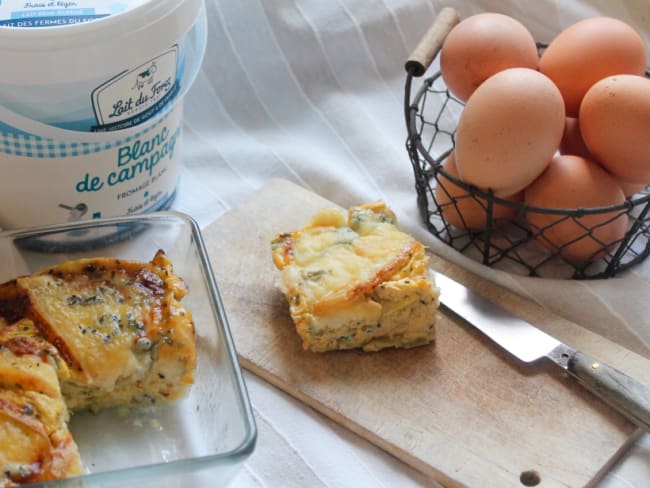 Petit flan salé au pâtisson et fromage blanc facile 