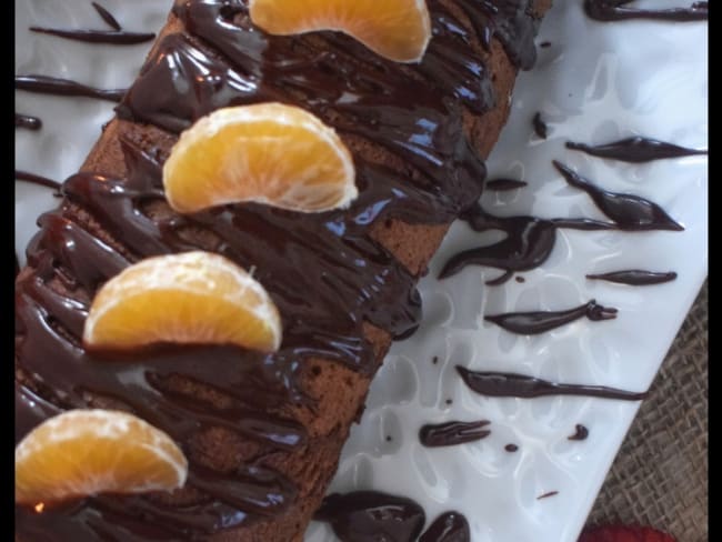 Gâteau roulé chocolat clémentines pour les fêtes