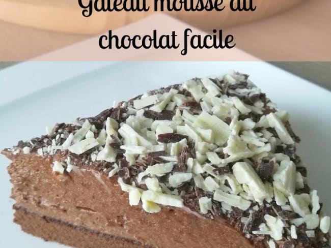 Gâteau mousse au chocolat facile