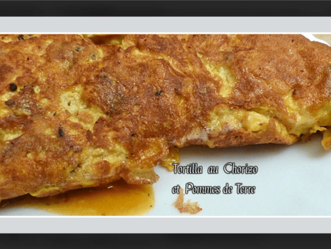 Tortilla  au chorizo et pommes de terre