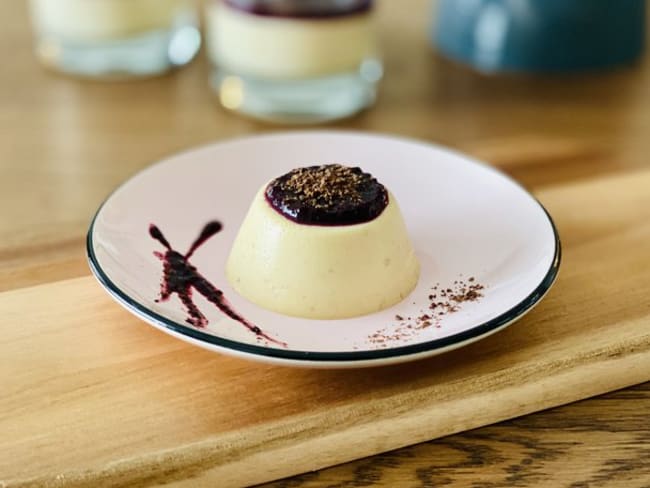 Panna cotta aux bleuets